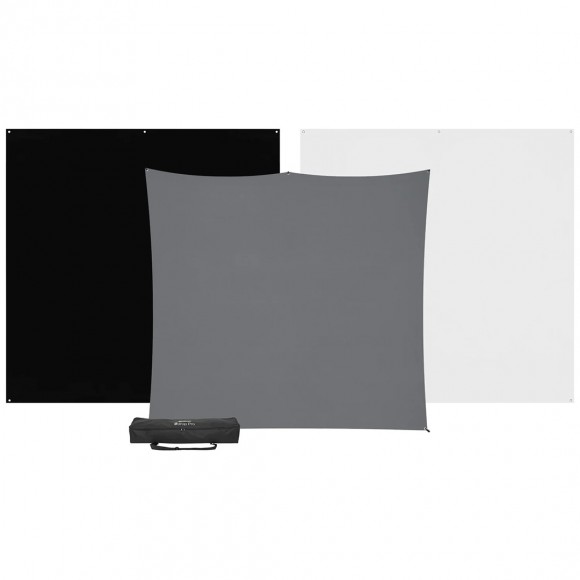 Westcott 815K X-Drop Pro 3-Pack Backdrop Kit (8' x 8')